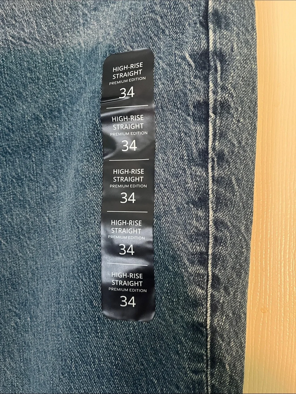 J. Crew High-Rise Straight Jeans in Faded Blue